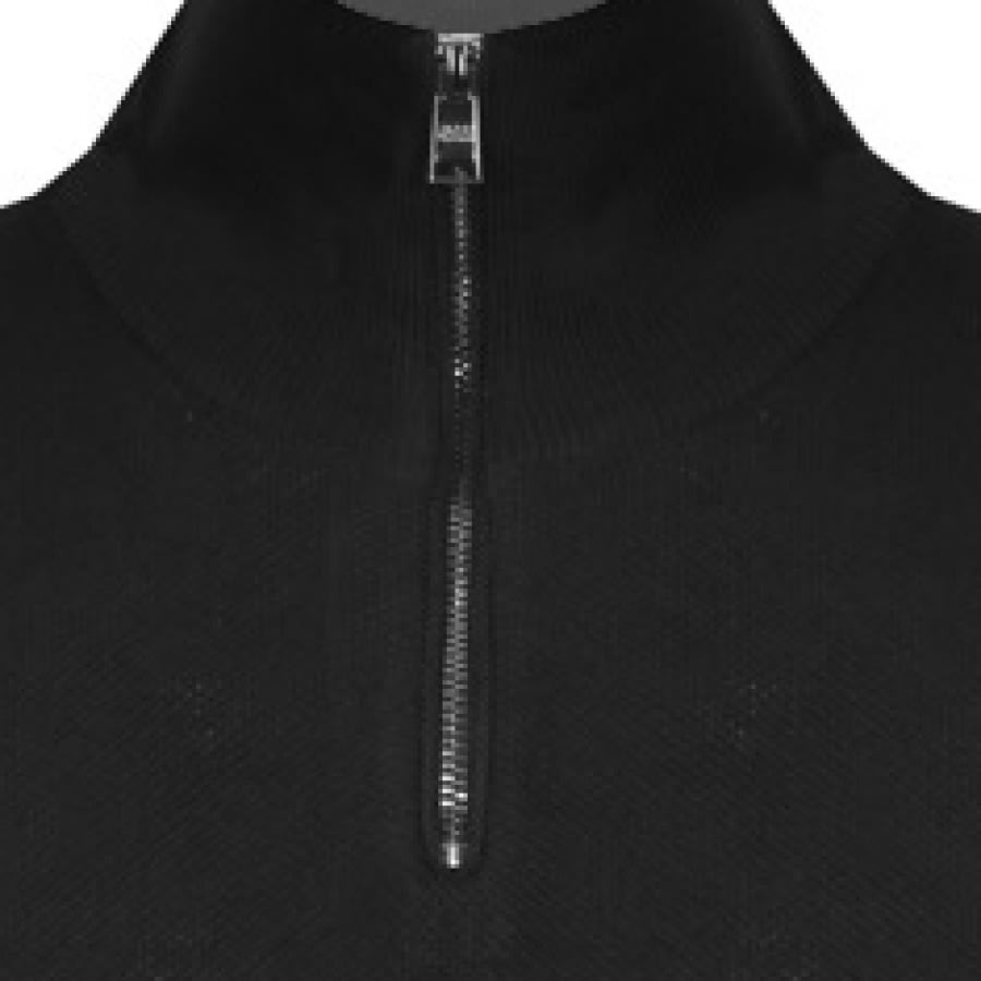 Alternative Image for ProductBOSS Dagnese Half Zip Knit Jumper Black3